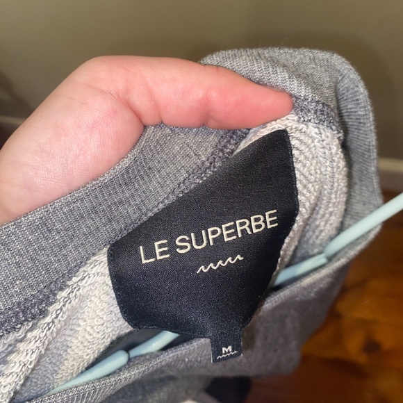 LE SUPERBE Gray Sweatshirt - Picture 2 of 4